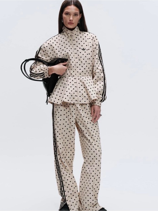adidas Other - NWT adidas Originals x ASOS Stone and Black Polka Dot Track Jacket & Pants